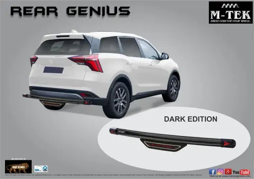 M Tek Rear Guard – Premium Stainless Steel Protection, Available in Black and Steel Finish